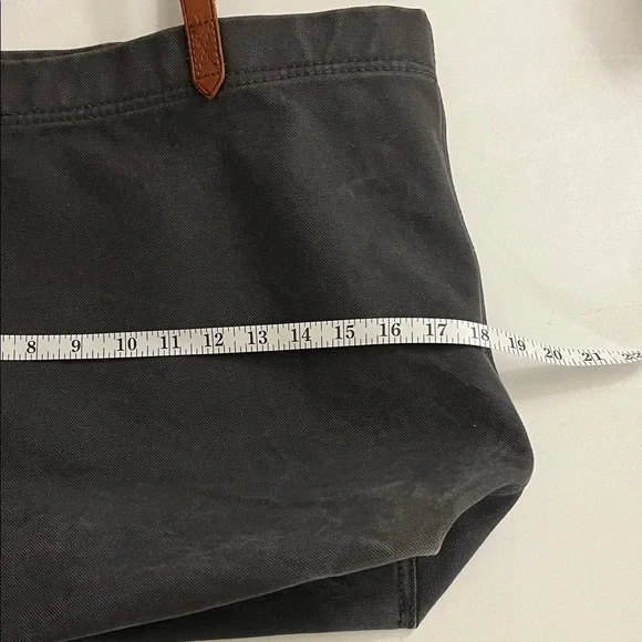 Madewell dark navy Tote with Brown leather Handles - Picture 13 of 16